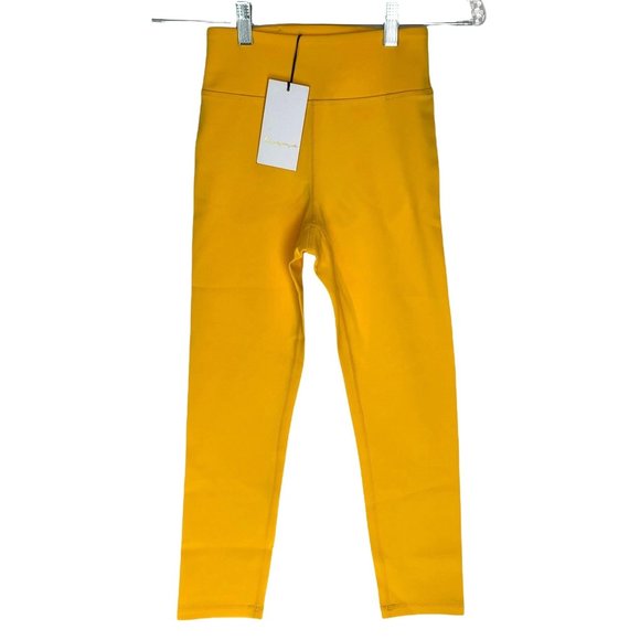 Revolve Lovewave Sz XS Yellow Luka Active Wear Pants Yoga Leggings - Picture 2 of 11